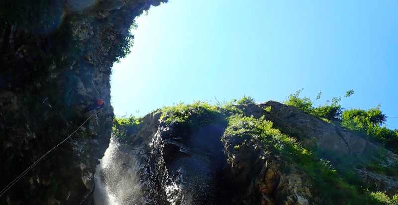 Paesaggio mozzafiato canyoning Fossaceca