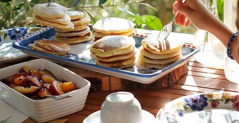Colazione fatta in casa nell'agriturismo a San Casciano dei Bagni