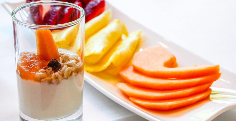 Frutta fresca di stagione per centrifughe salutari al City Hotel Merano