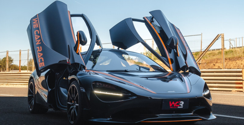 McLaren in pista a Caserta