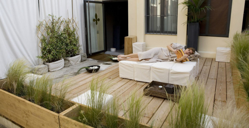 Terrazza esterna centro benessere Soulspace Firenze