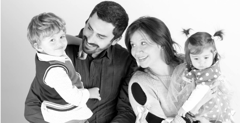 Immagine di alta qualità per ritratti di famiglia e personalizzati