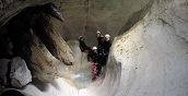 Paesaggio roccioso bianco canyoning Val Maggiore