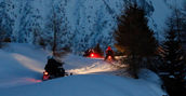 Escursione motoslitta con cena