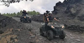 Colate laviche storiche lungo il percorso in quad sull'Etna