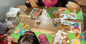 Angolo ludico per bambini alla fattoria Agata a Ponte Buggianese