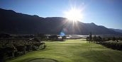Vista del campo da golf a Lana in Alto Adige
