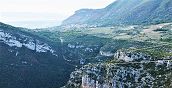 Paesaggio mozzafiato visibile durante il Volo dell’Angelo a Trentinara