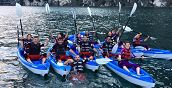 Esperienza di kayak a Riva del Garda per adulti e bambini