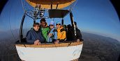 Panorama mozzafiato dal volo in mongolfiera