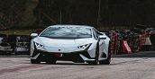 Supercar Lamborghini Huracán Tecnica sul tracciato del Circuito di Mores