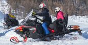 tour motoslitta a Sauze di Cesana itinerario motoslitta conducente passeggero