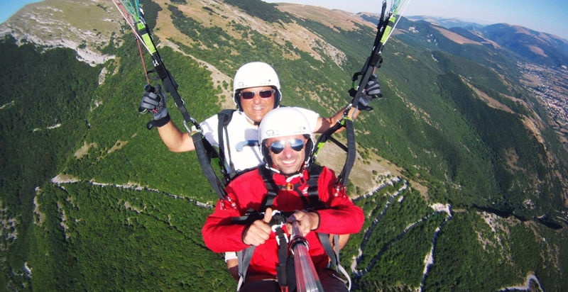 Volo parapendio Monte Cucco